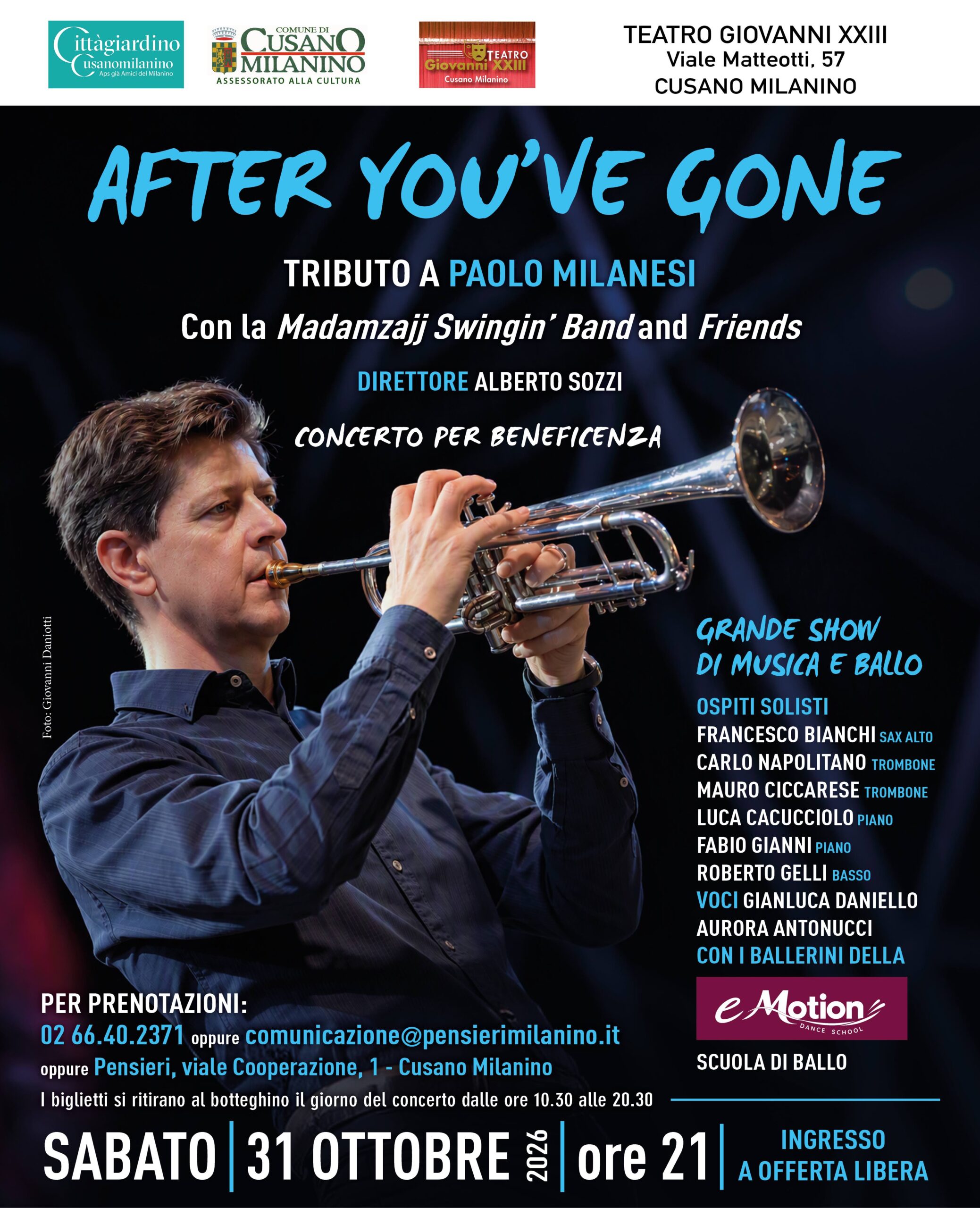 Al momento stai visualizzando After You’ve Gone: Tributo a Paolo Milanesi